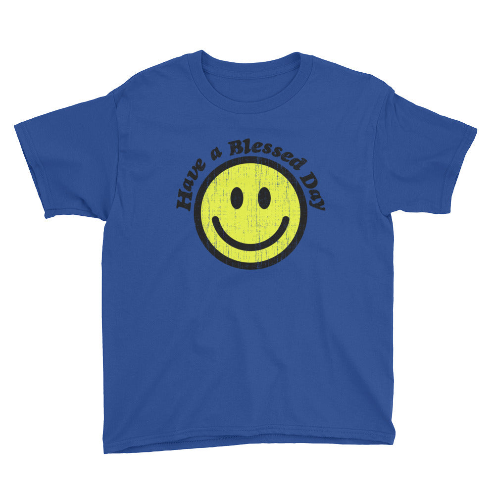 Blessed Day Youth Lightweight Fashion T-Shirt with Tear Away Label