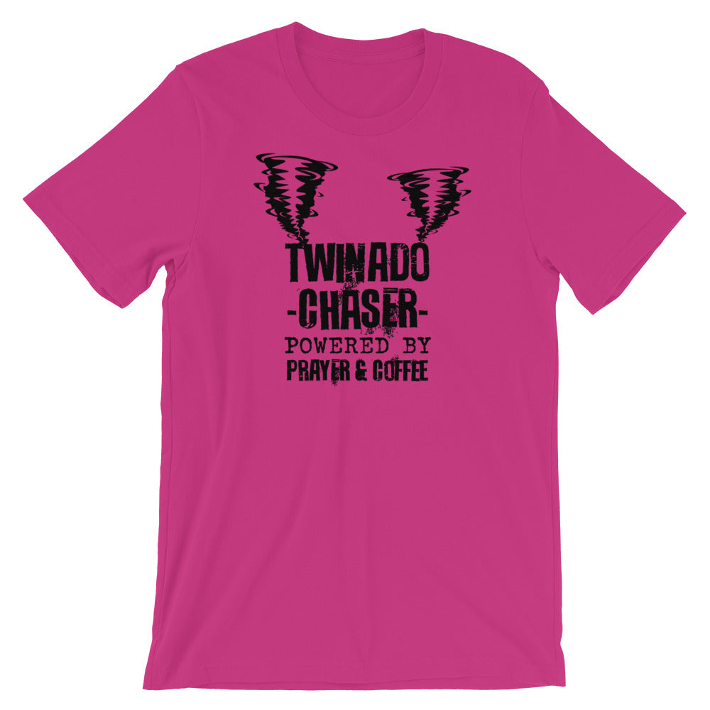 Twinado Chaser - Powered by Prayer Unisex T-Shirt