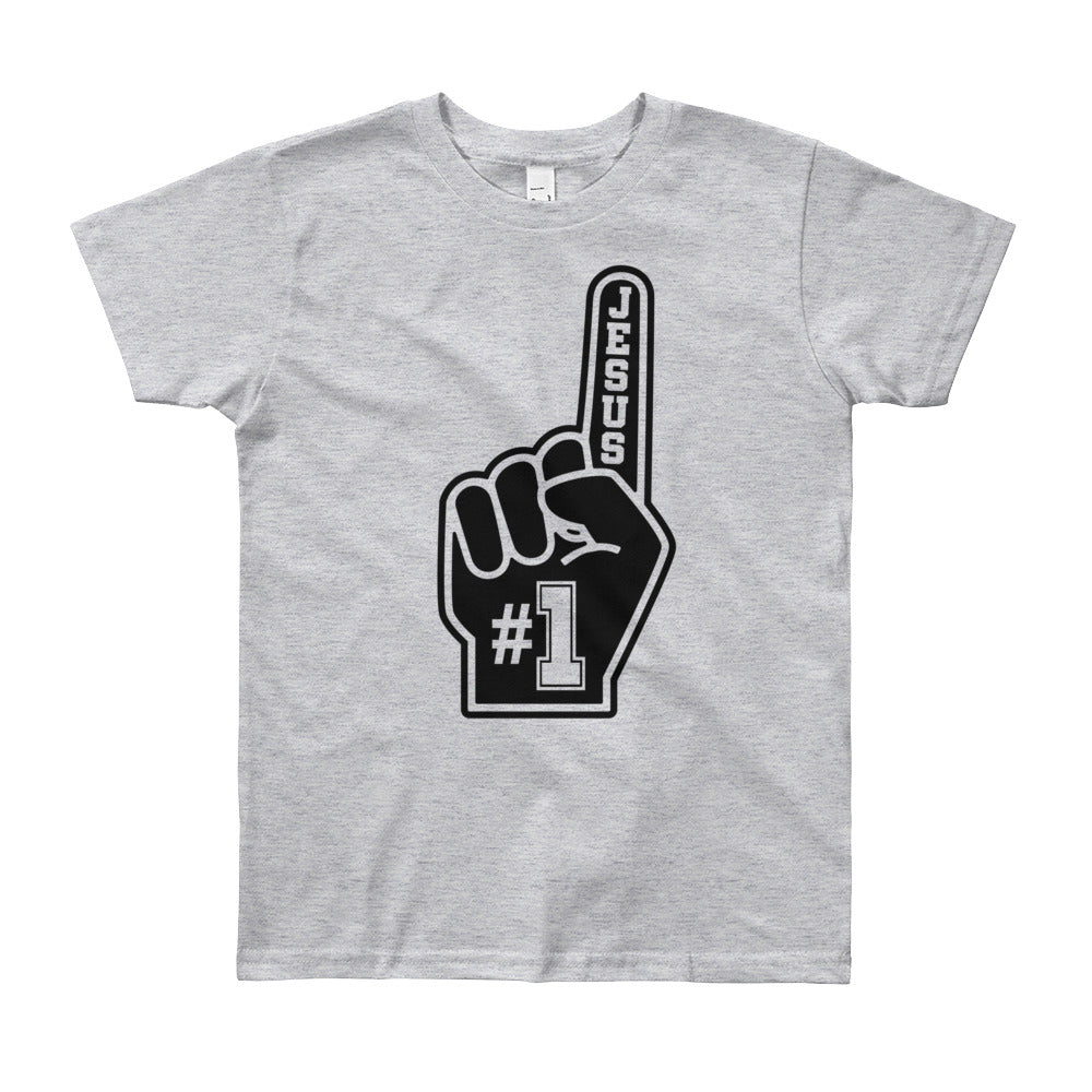 Jesus #1 Youth Short Sleeve T-Shirt