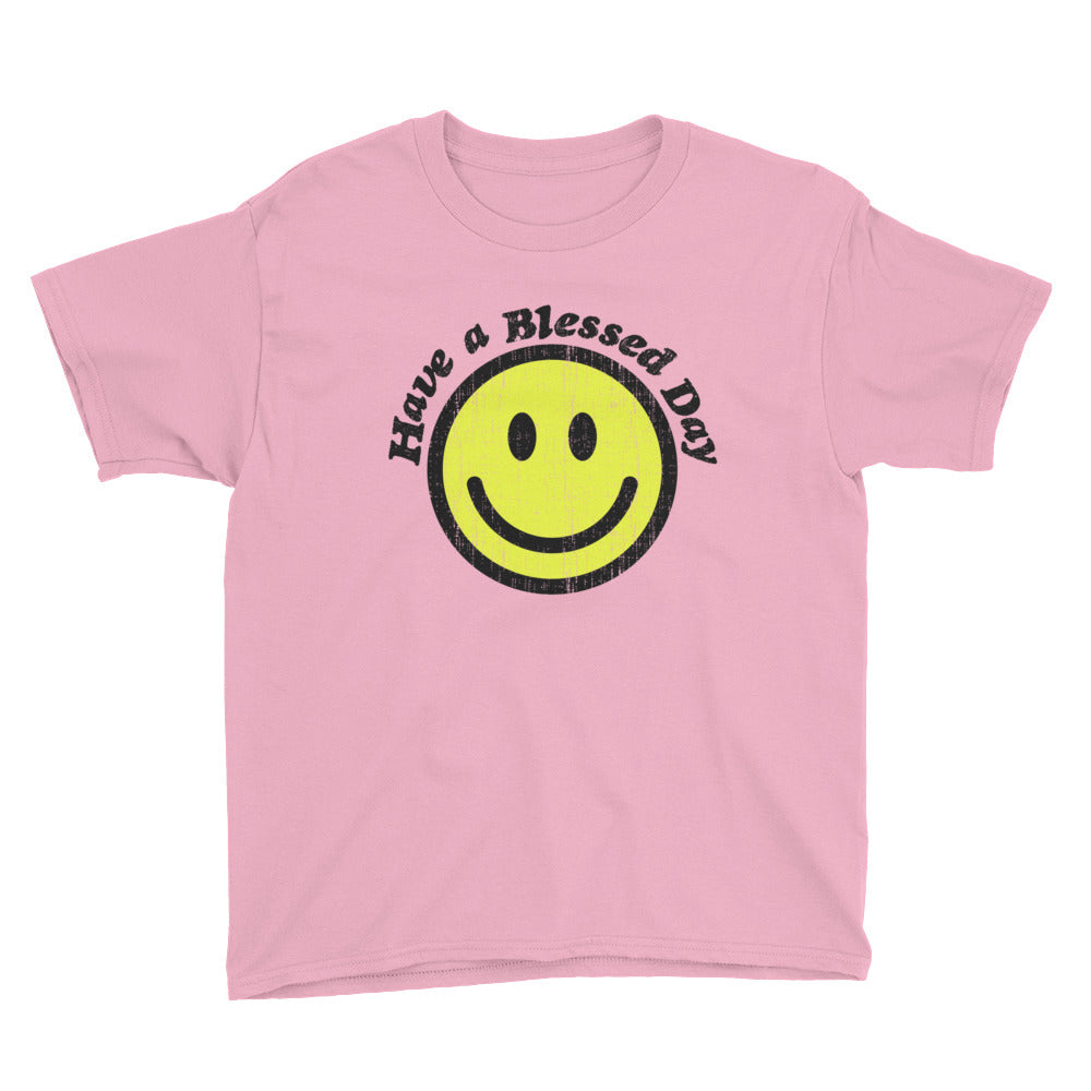 Blessed Day Youth Lightweight Fashion T-Shirt with Tear Away Label