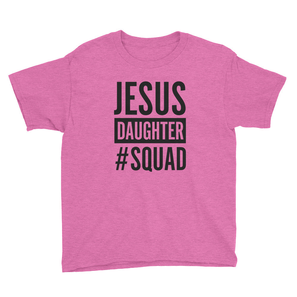 Jesus Daughter #Squad Youth Short Sleeve T-Shirt