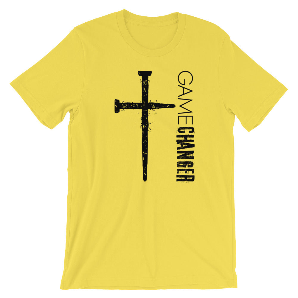 Game Changer Unisex Short Sleeve Jersey T-Shirt with Tear Away Label