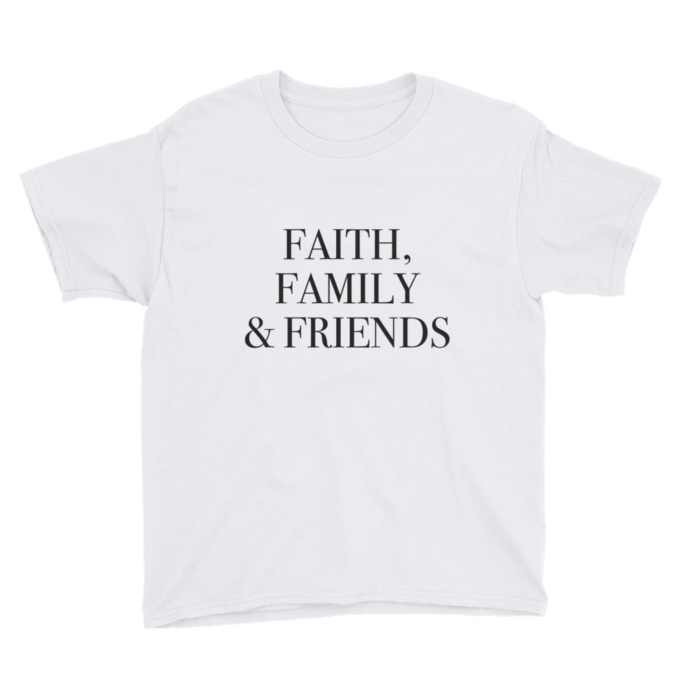 Faith Family and Friends Youth Short Sleeve T-Shirt