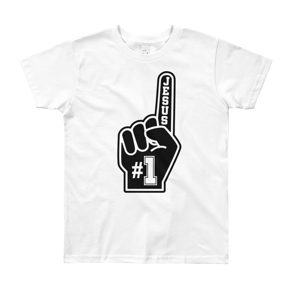 Jesus #1 Youth Short Sleeve T-Shirt