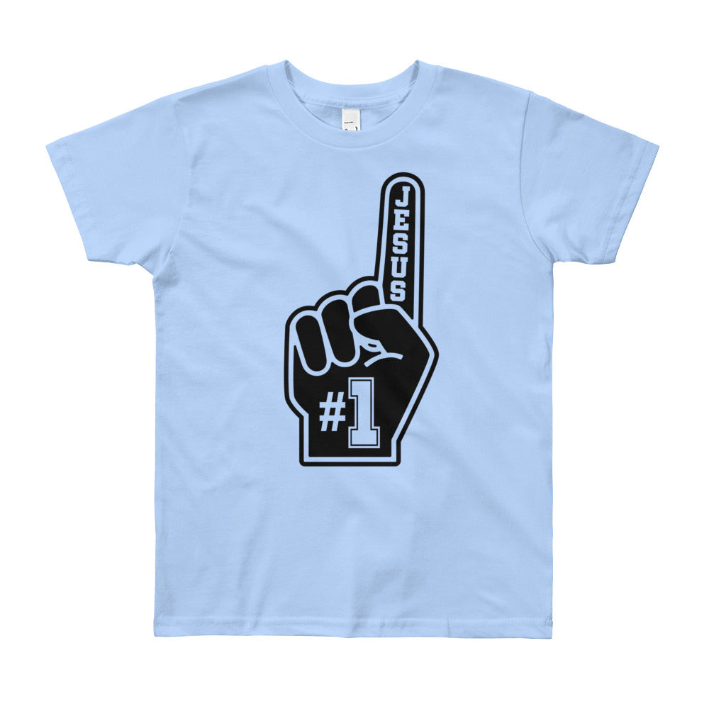 Jesus #1 Youth Short Sleeve T-Shirt