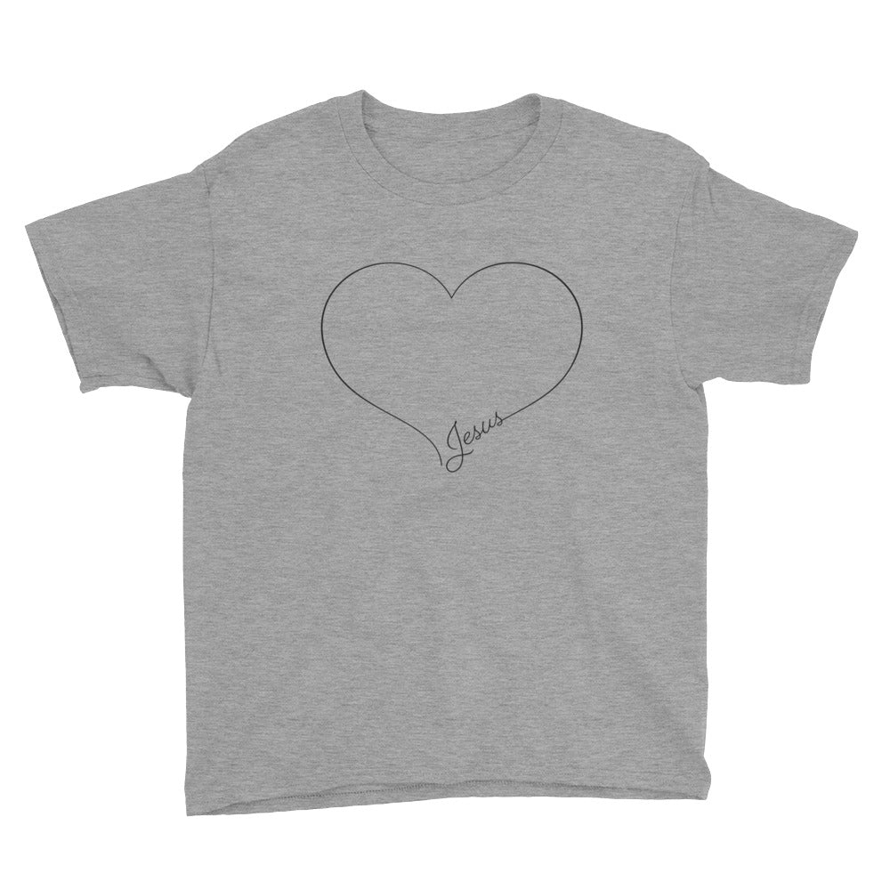 Love Script Youth Short Sleeve T-Shirt