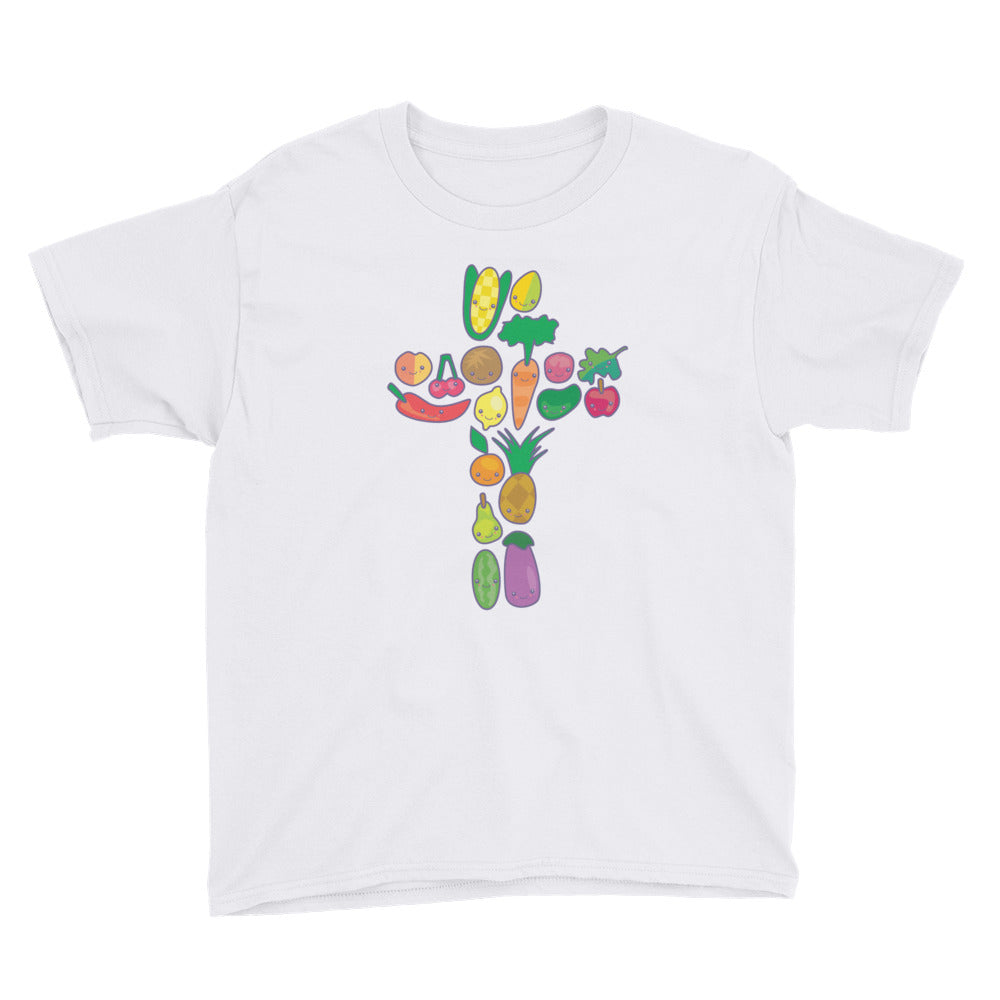 Veggie Cross Youth Short Sleeve T-Shirt