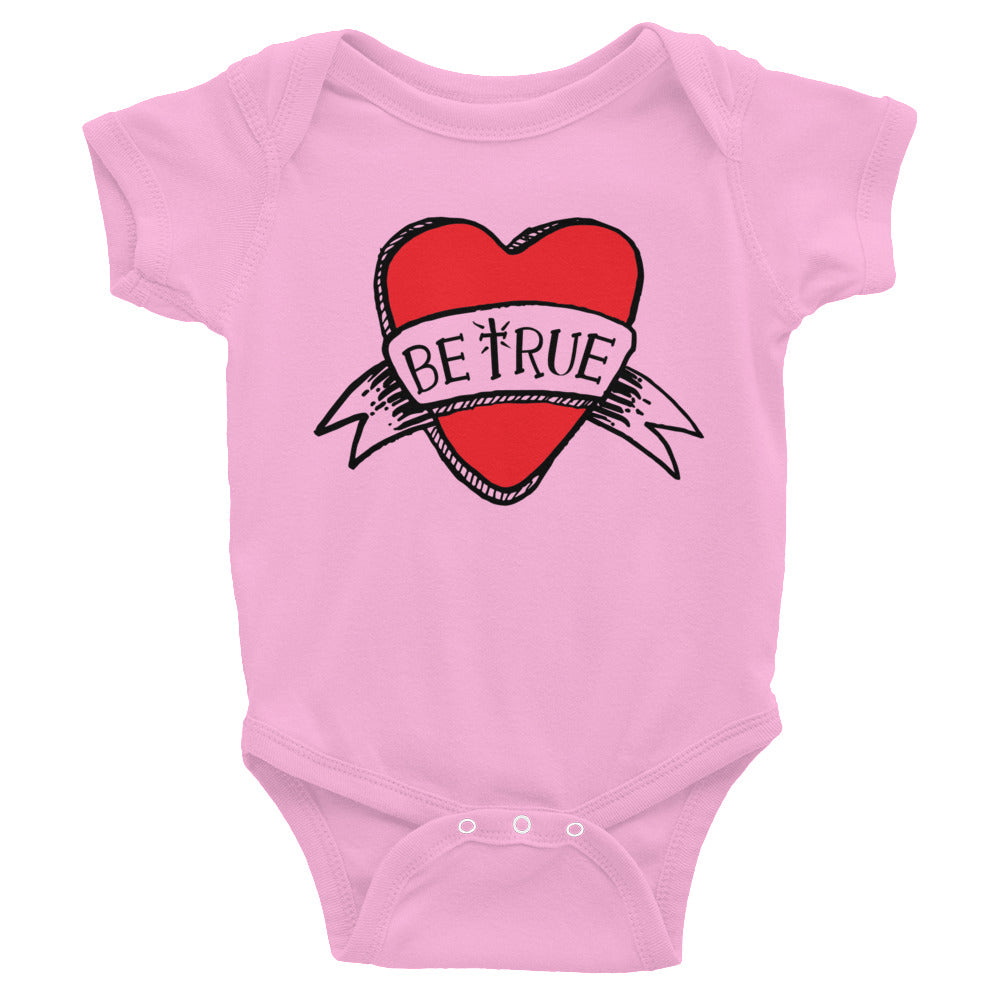Be True Love Banner Infant Bodysuit