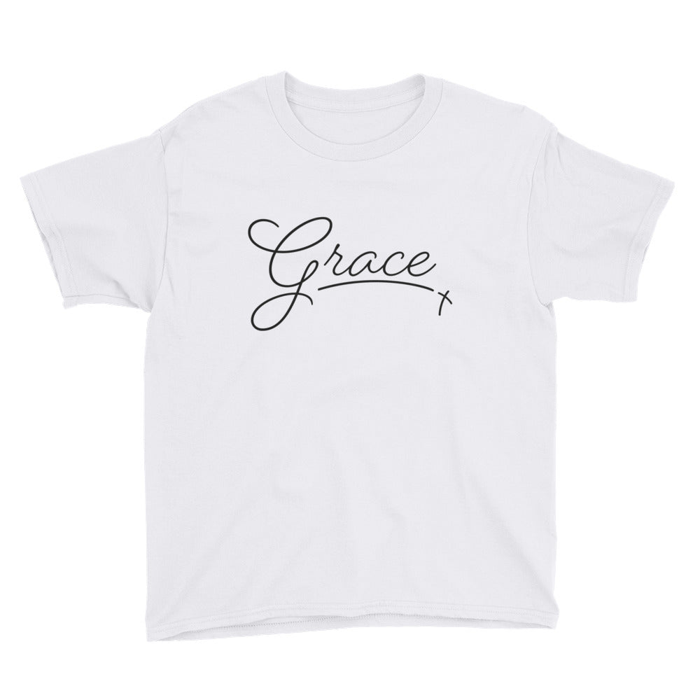 Grace Script Youth Short Sleeve T-Shirt