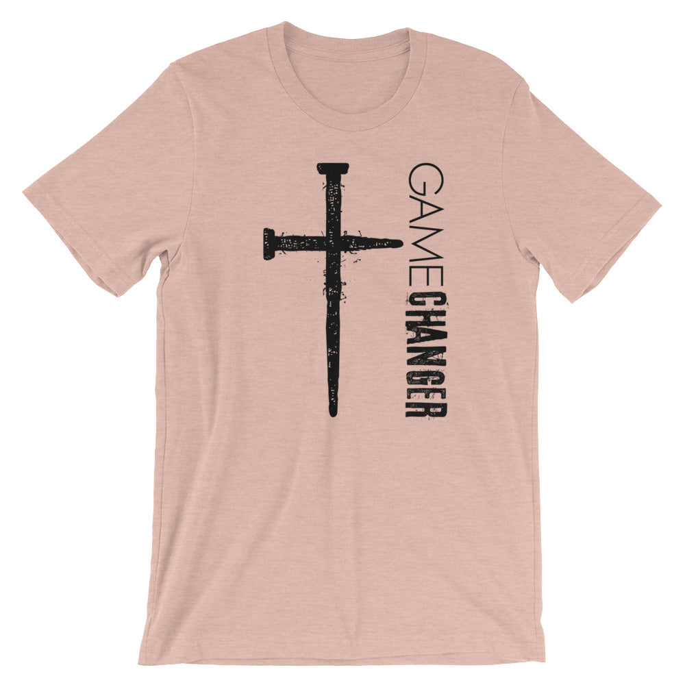 Game Changer Unisex Short Sleeve Jersey T-Shirt with Tear Away Label