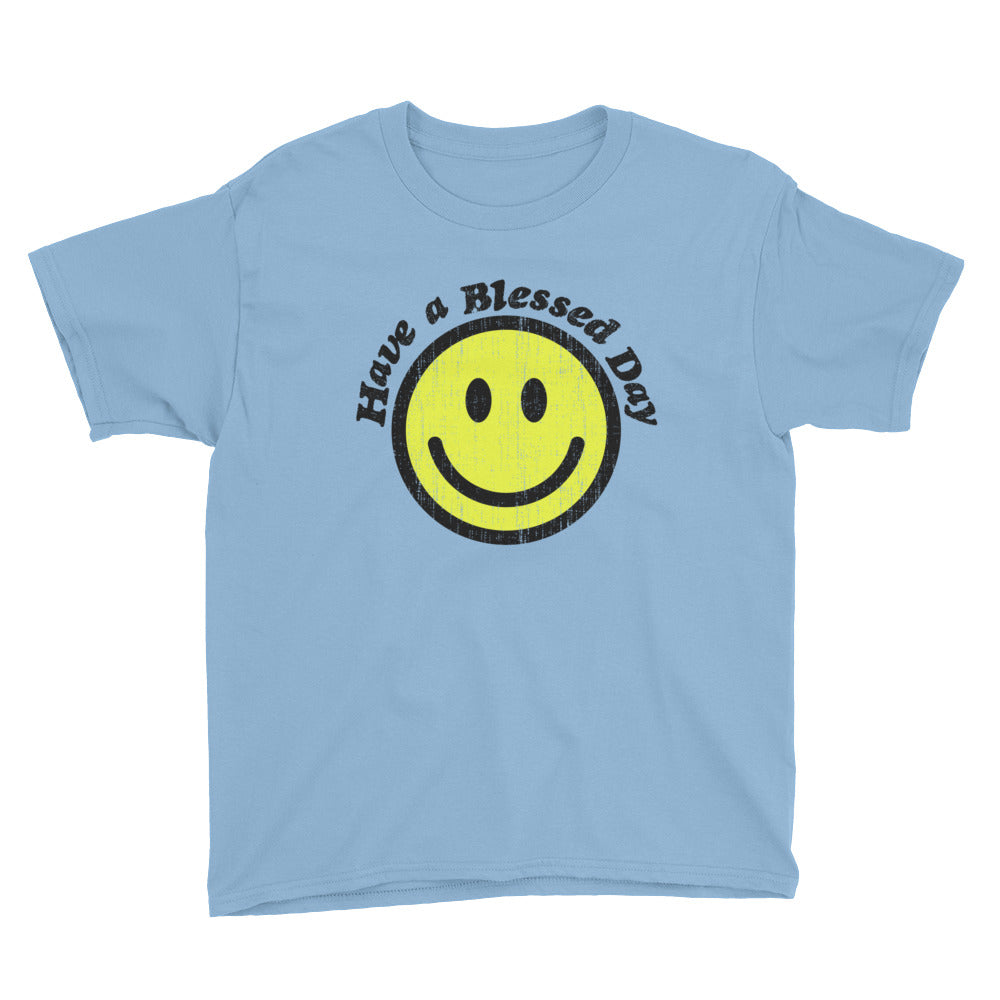 Blessed Day Youth Lightweight Fashion T-Shirt with Tear Away Label