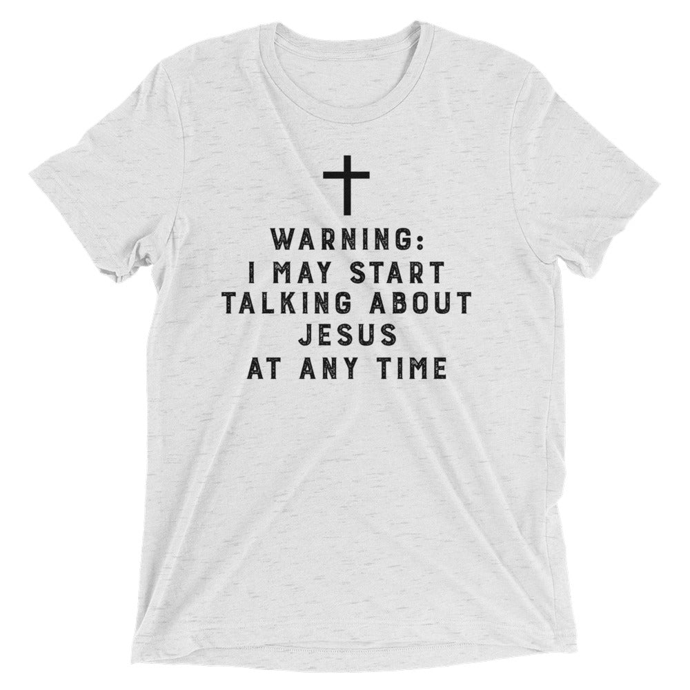 Warning Triblend Unisex Tee