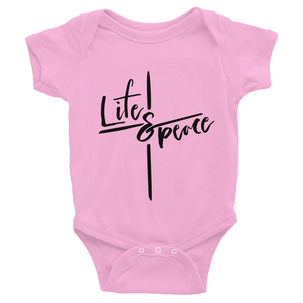 Life and Peace Short Sleeve Onesie