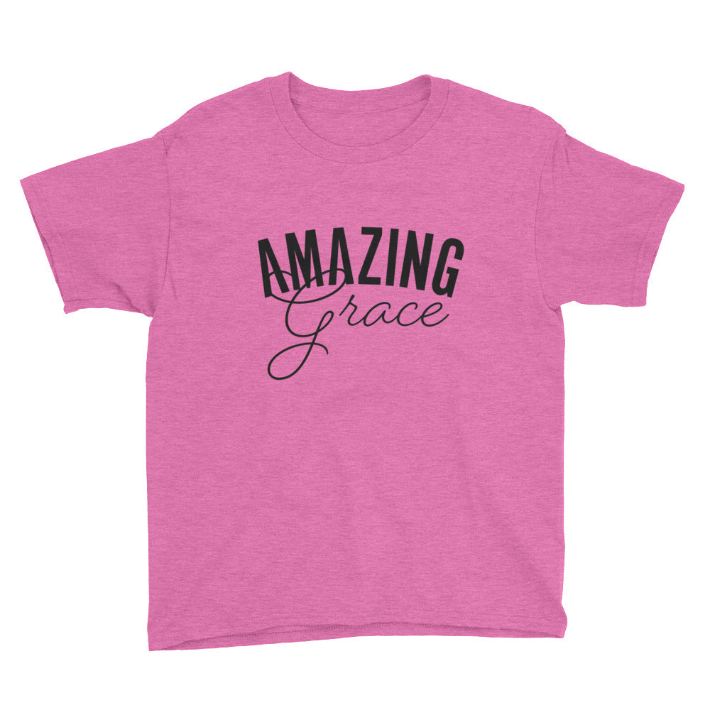 Amazing Grace Youth Lightweight Fashion T-Shirt with Tear Away Label