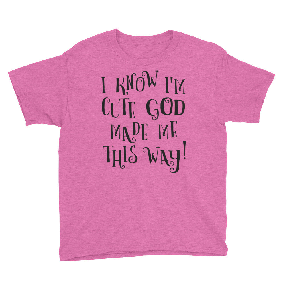 GOD made ME Youth Short Sleeve T-Shirt