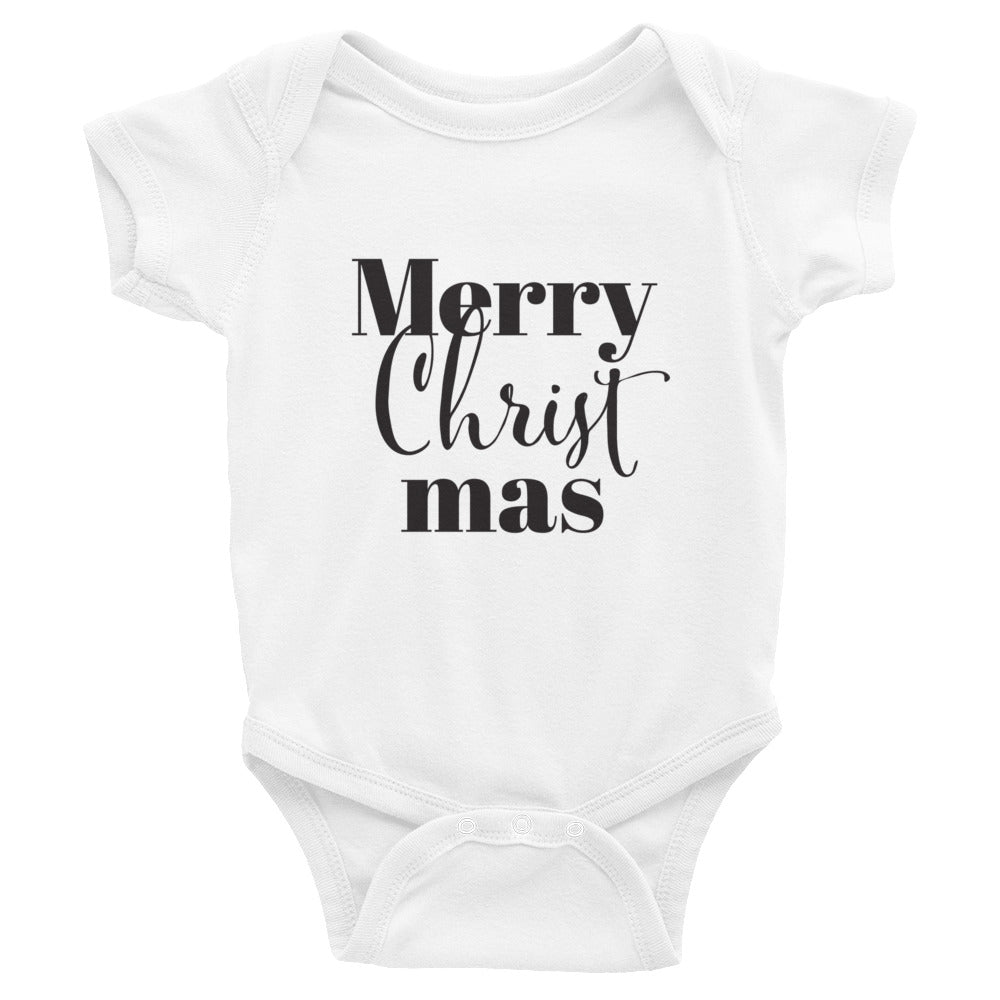 Merry CHRIST mas Infant Bodysuit