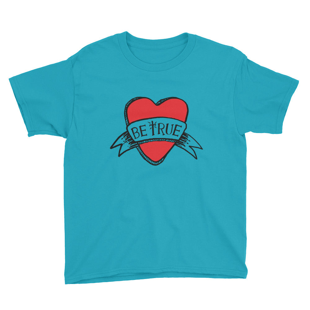 Be True Love Banner Youth Short Sleeve T-Shirt
