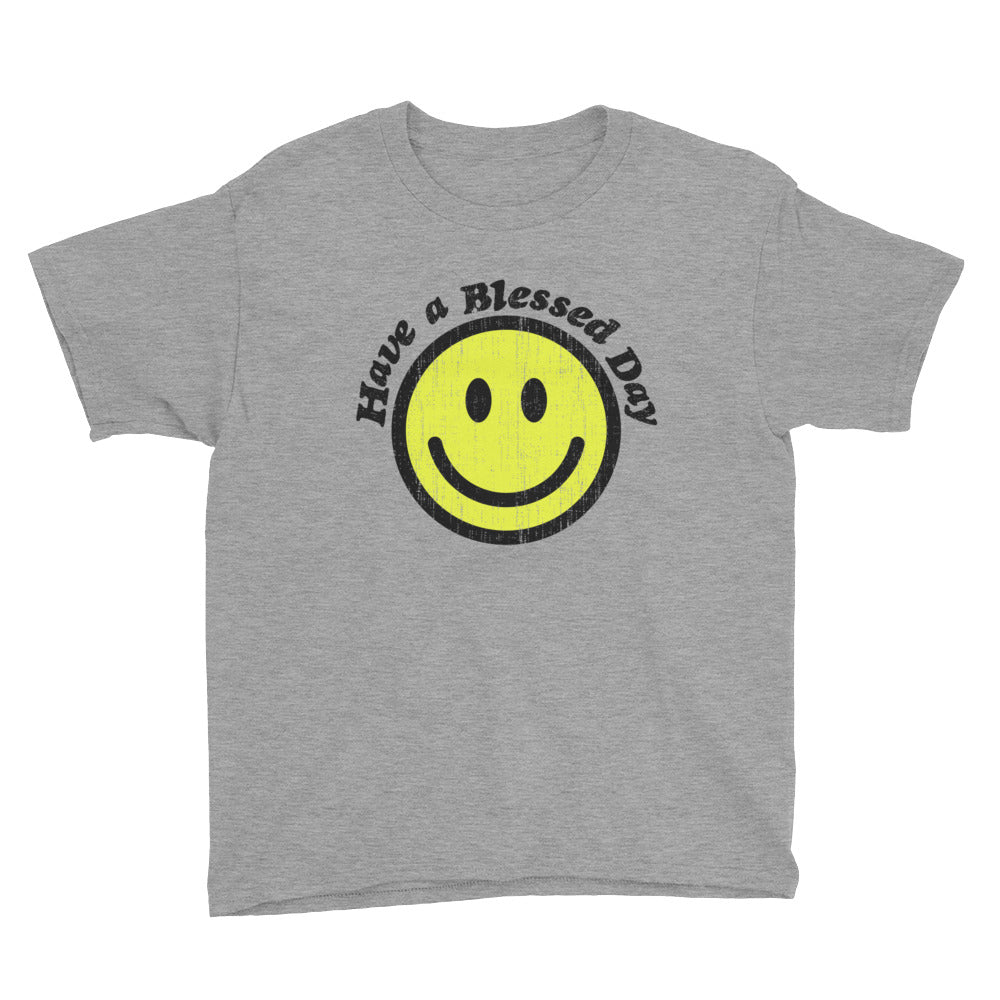 Blessed Day Youth Lightweight Fashion T-Shirt with Tear Away Label