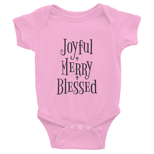 Joyful Merry Blessed Infant Bodysuit