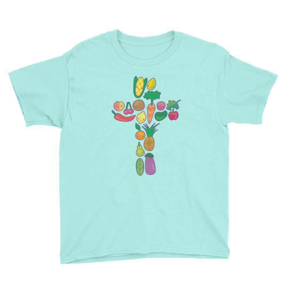 Veggie Cross Youth Short Sleeve T-Shirt