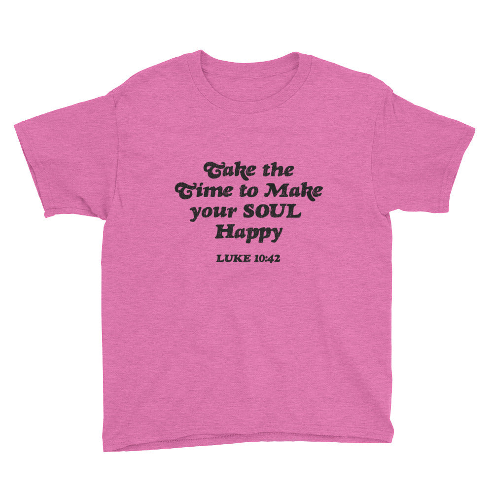 Happy Soul Youth Lightweight Fashion T-Shirt with Tear Away Label