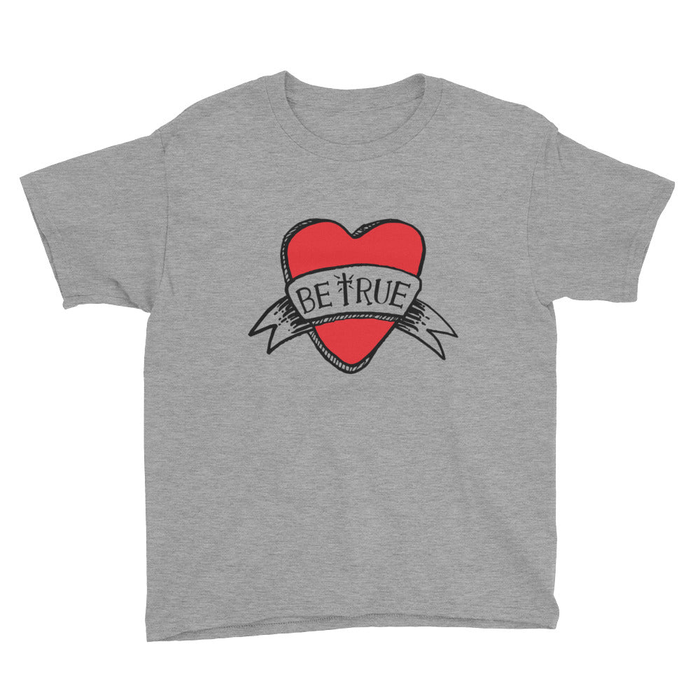 Be True Love Banner Youth Short Sleeve T-Shirt