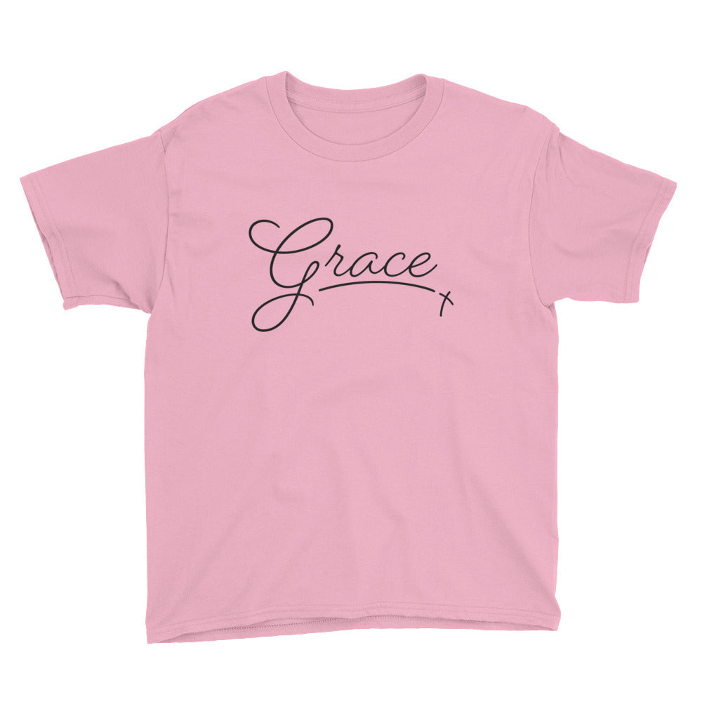Grace Script Youth Short Sleeve T-Shirt