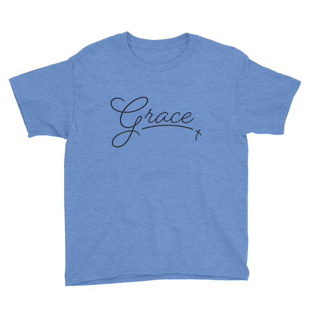 Grace Script Youth Short Sleeve T-Shirt