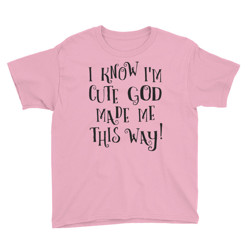 GOD made ME Youth Short Sleeve T-Shirt