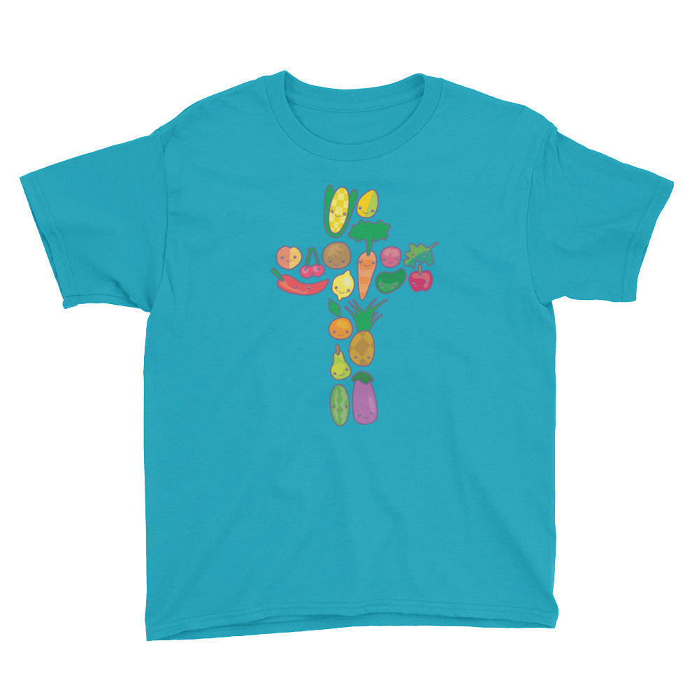 Veggie Cross Youth Short Sleeve T-Shirt