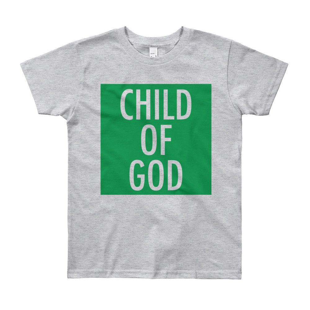 Child of God in Green Youth Tee