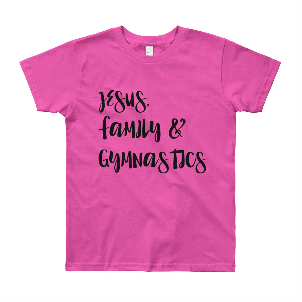 JESUS Family and Gymnastics Youth Short Sleeve T-Shirt
