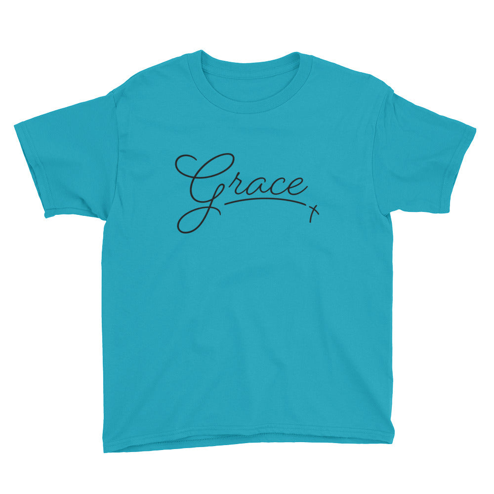 Grace Script Youth Short Sleeve T-Shirt