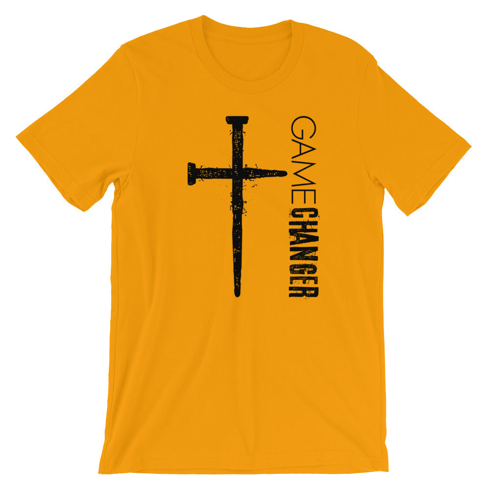 Game Changer Unisex Short Sleeve Jersey T-Shirt with Tear Away Label