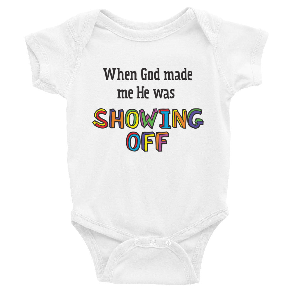 Showing Off Onesie