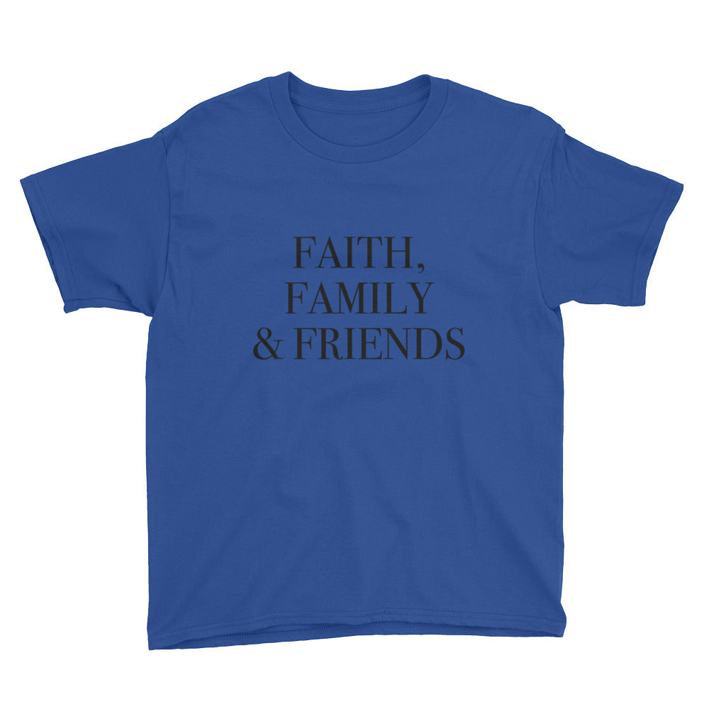 Faith Family and Friends Youth Short Sleeve T-Shirt