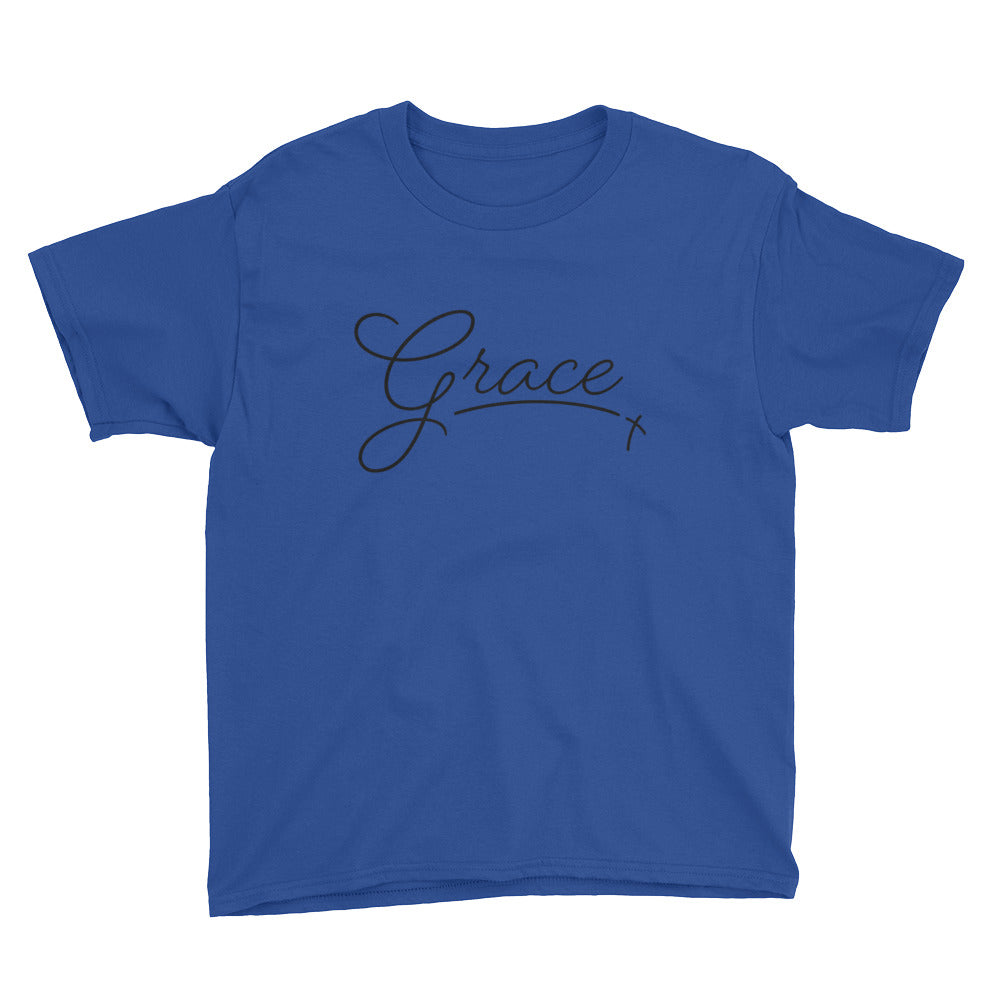Grace Script Youth Short Sleeve T-Shirt