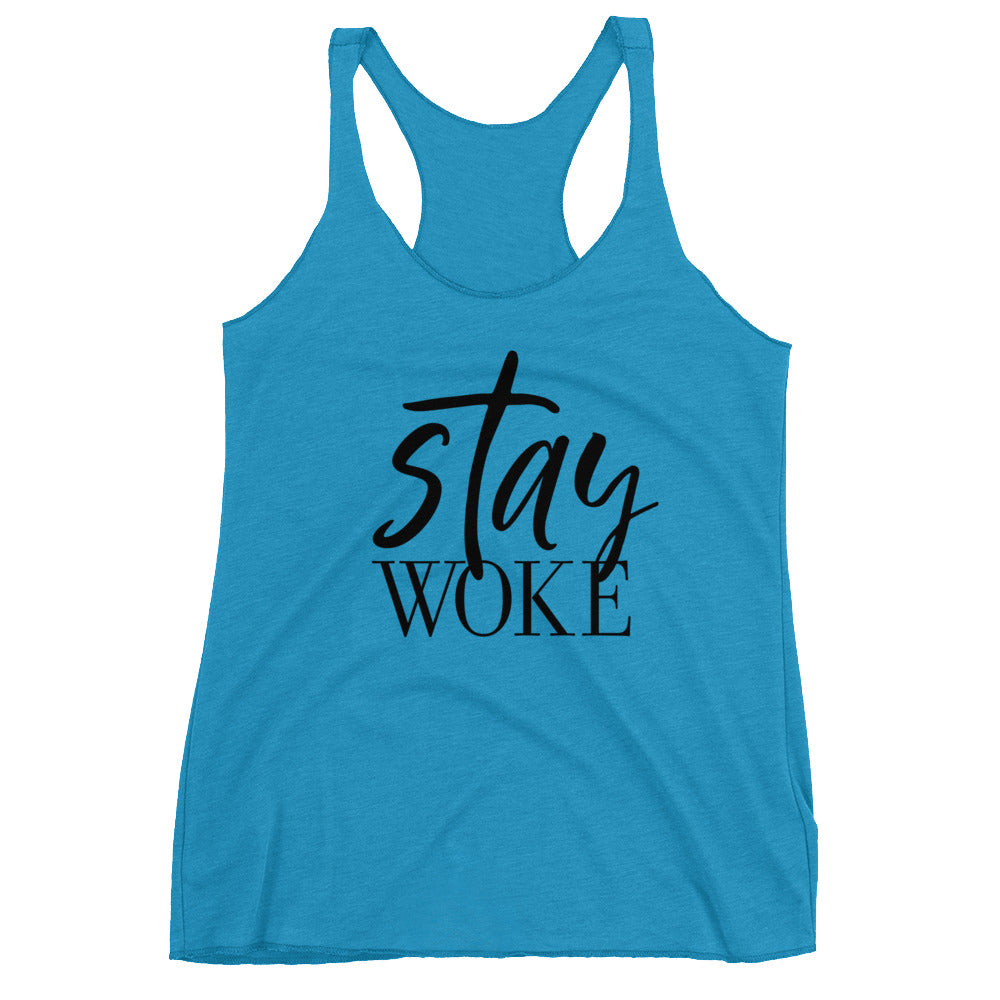 Stay Woke Racerback Tank