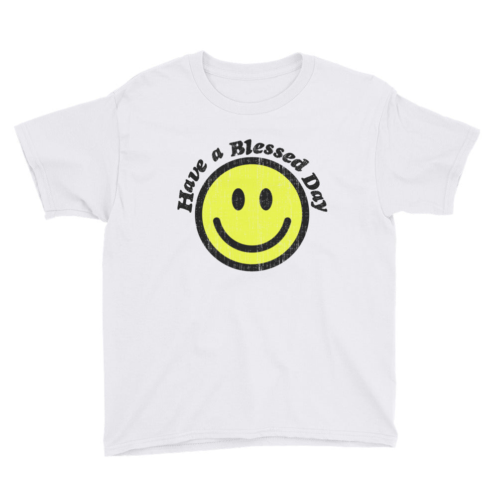 Blessed Day Youth Lightweight Fashion T-Shirt with Tear Away Label