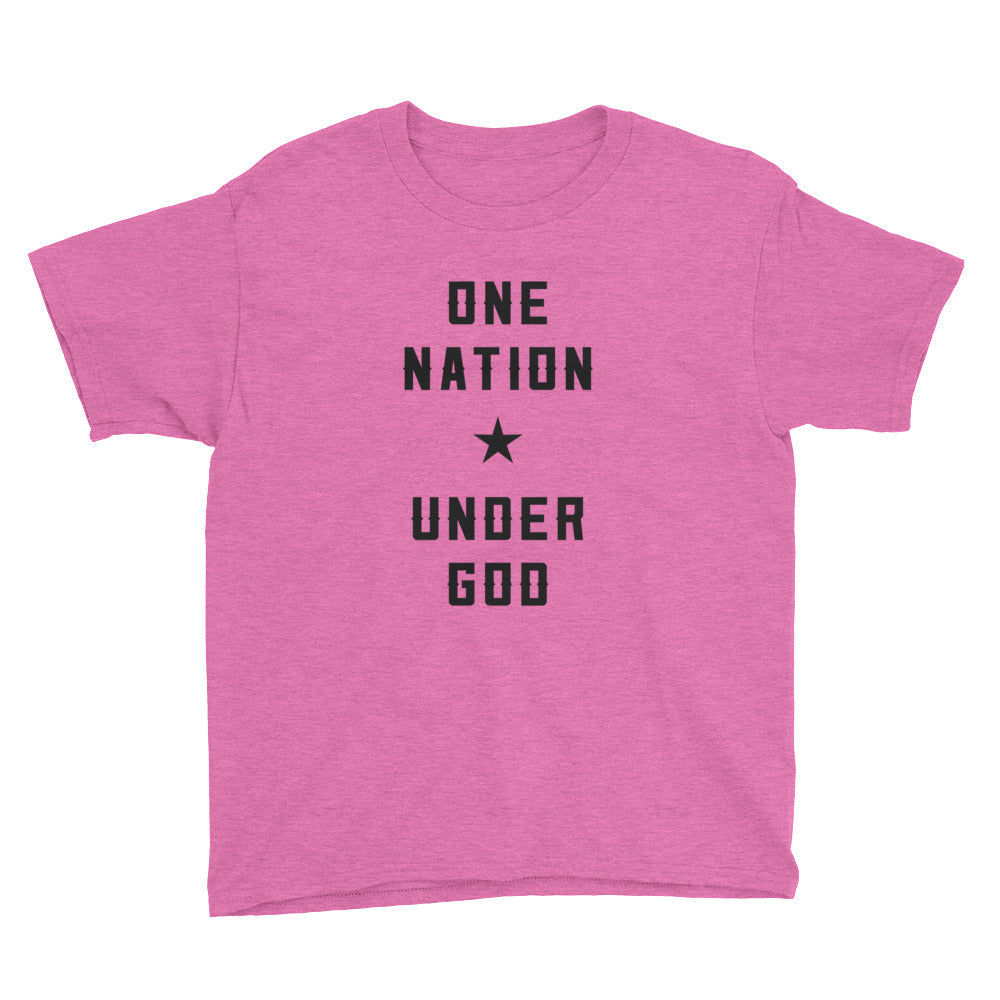 One Nation Under God Youth Short Sleeve T-Shirt