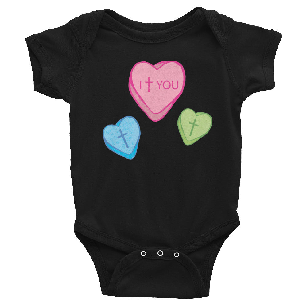 Love Candy Heart Infant Bodysuit