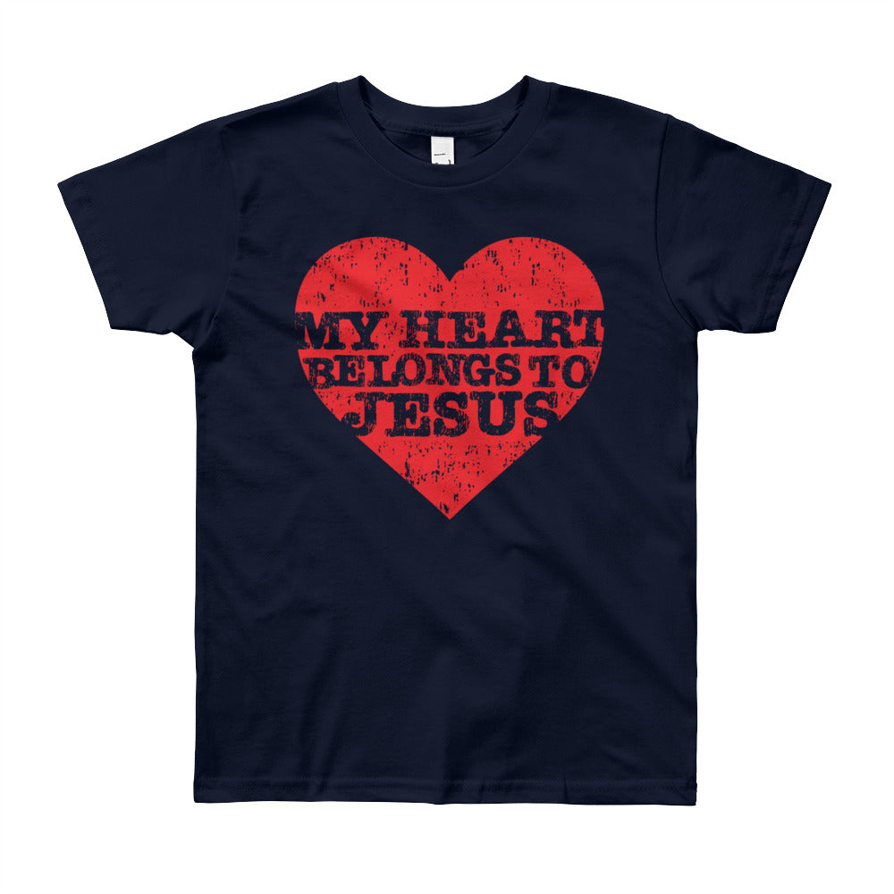 My Heart Belongs Love Youth Short Sleeve T-Shirt