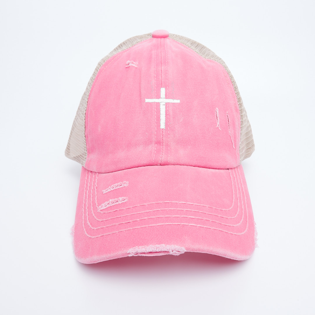 Cross Criss Cross Ponytail Hat