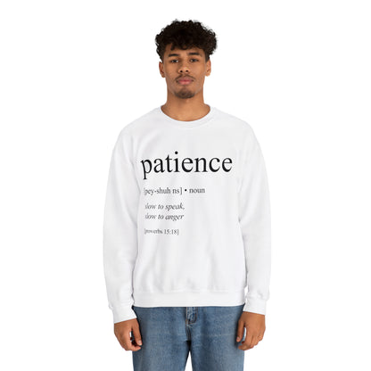 Patience Bible Definition Unisex Sweatshirt