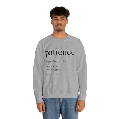 Patience Bible Definition Unisex Sweatshirt