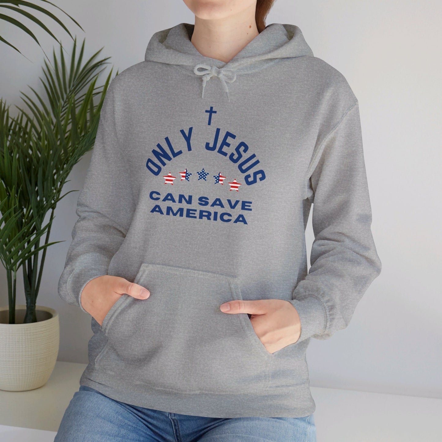 Only Jesus Can Save Unisex Heavy Blend™ Hooded Sweatshirt