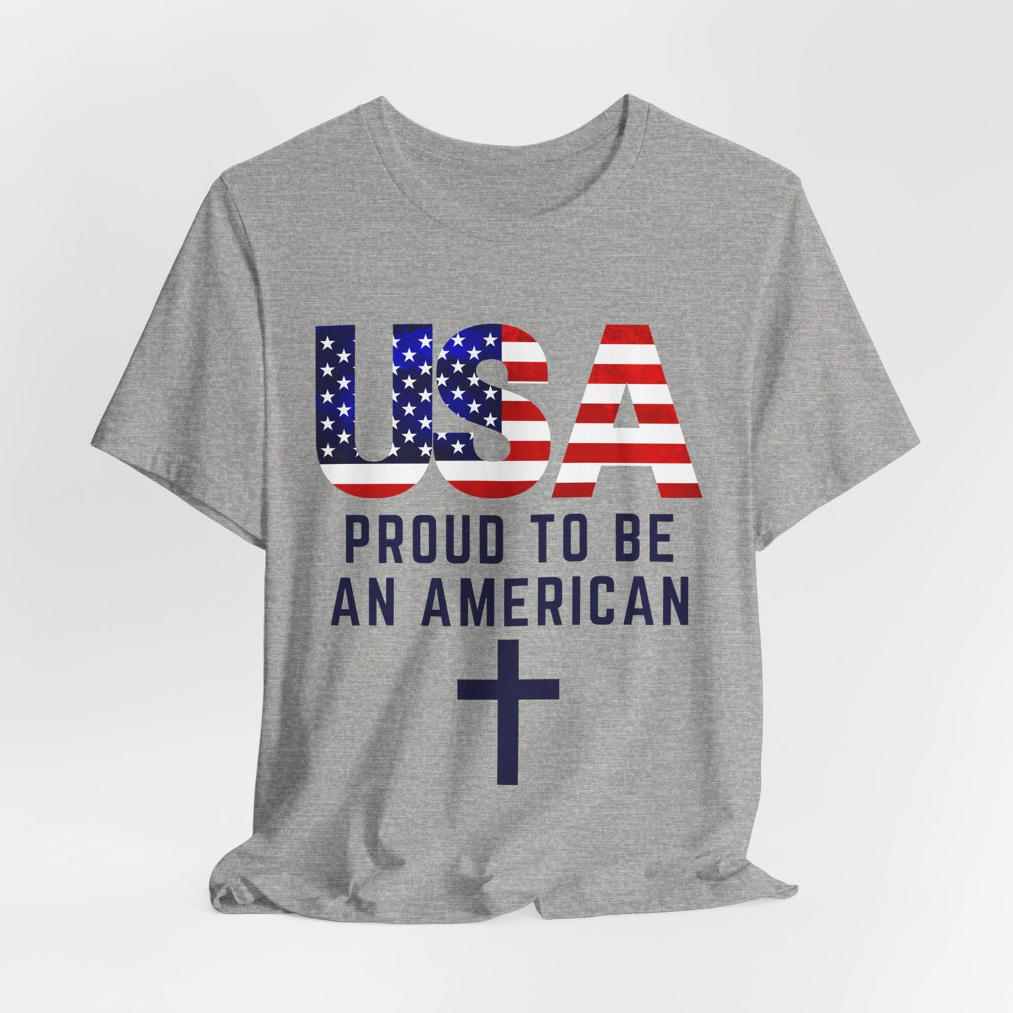 Proud to Be an American Unisex Jersey Short Sleeve Tee