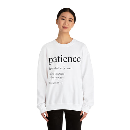 Patience Bible Definition Unisex Sweatshirt