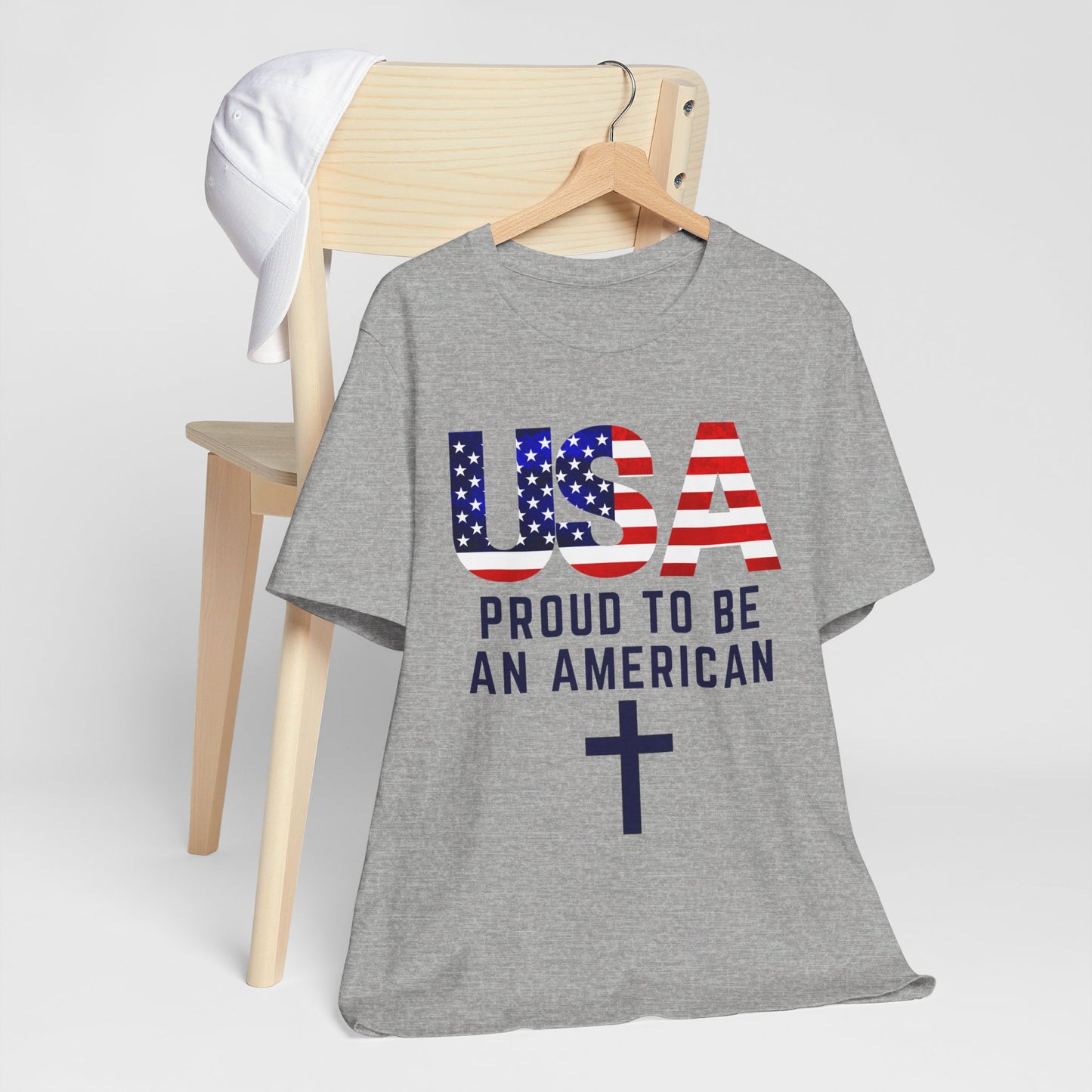 Proud to Be an American Unisex Jersey Short Sleeve Tee