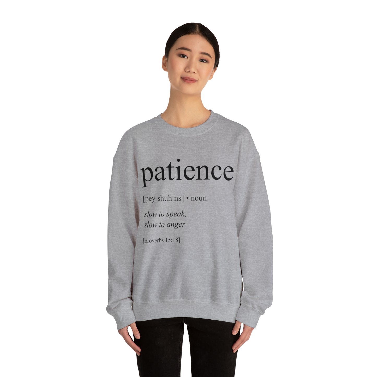 Patience Bible Definition Unisex Sweatshirt